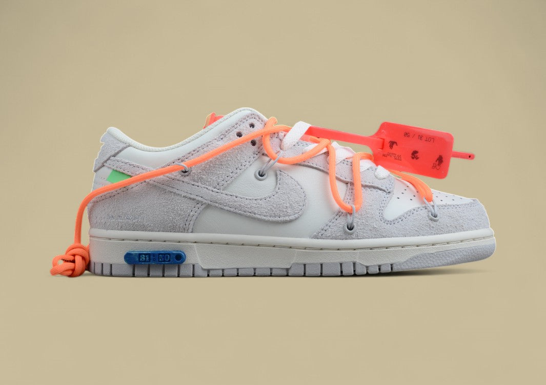 Nike Sb Dunk Off-white Joint 31of50 Suede Grey Orange