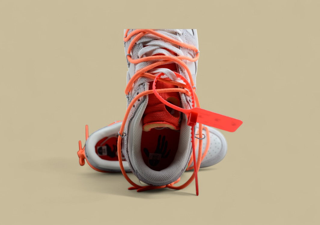 Nike Sb Dunk Off-white Joint 31of50 Suede Grey Orange