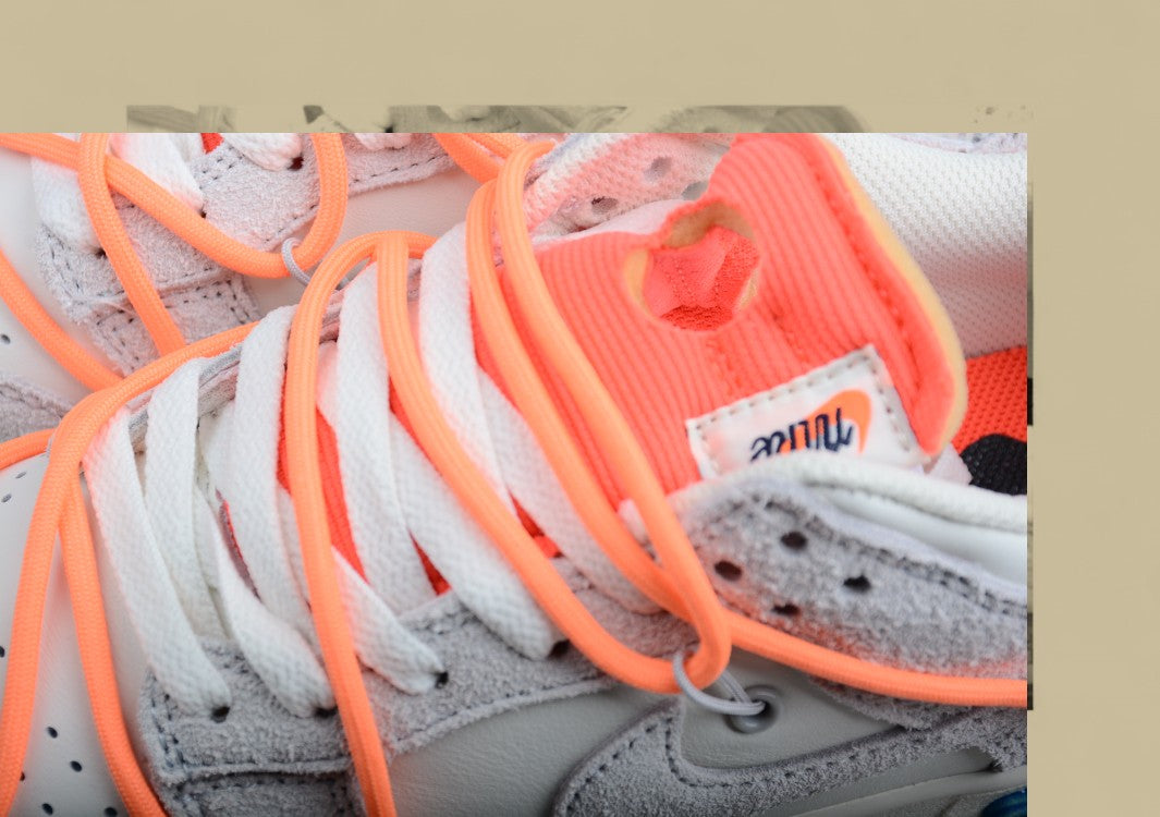 Nike Sb Dunk Off-white Joint 31of50 Suede Grey Orange