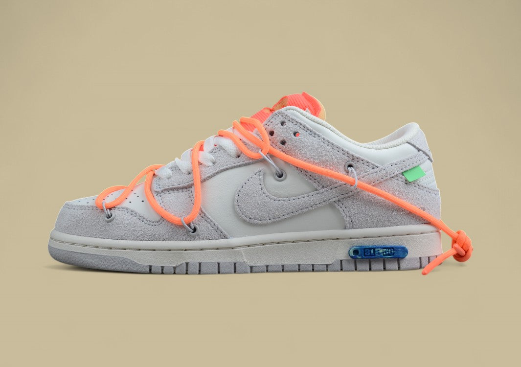 Nike Sb Dunk Off-white Joint 31of50 Suede Grey Orange