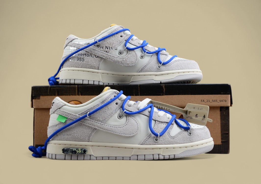 Nike Sb Dunk Off-white Joint 32of50 Suede Grey Blue