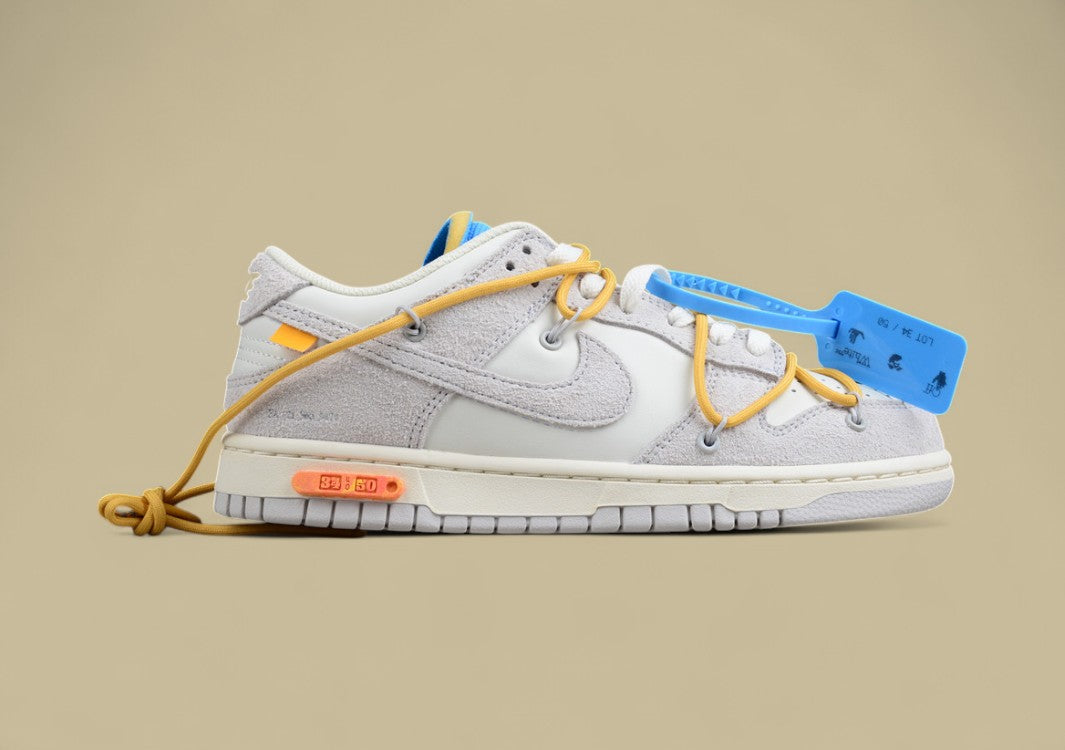 Nike Sb Dunk Off-white Joint 34of50 Suede Grey Yellow