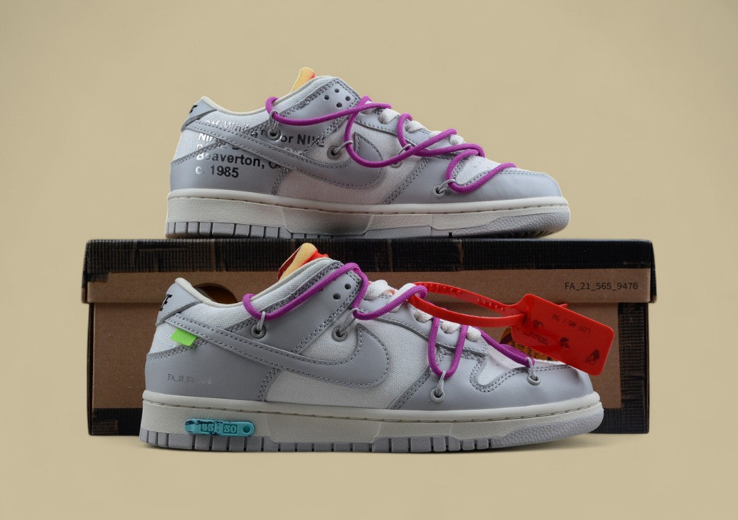 Nike Sb Dunk Off-white Joint 45of50 Gray Purple