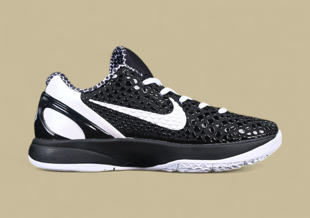 Nike Zoom Kobe "Black White" Classic Scaled Upper with White Swoosh