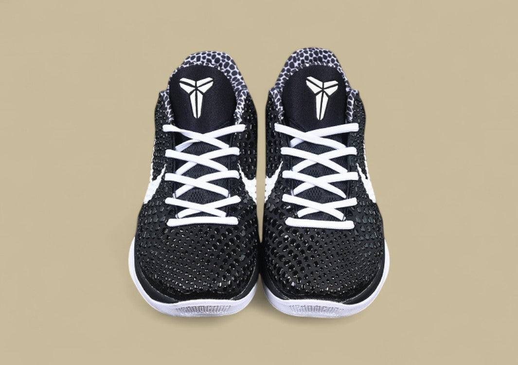 Nike Zoom Kobe "Black White" Classic Scaled Upper with White Swoosh