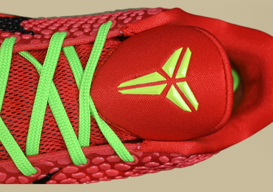 Nike Zoom Kobe "Bright Crimson Electric Green" Vibrant Low-Top Performance Basketball Shoe
