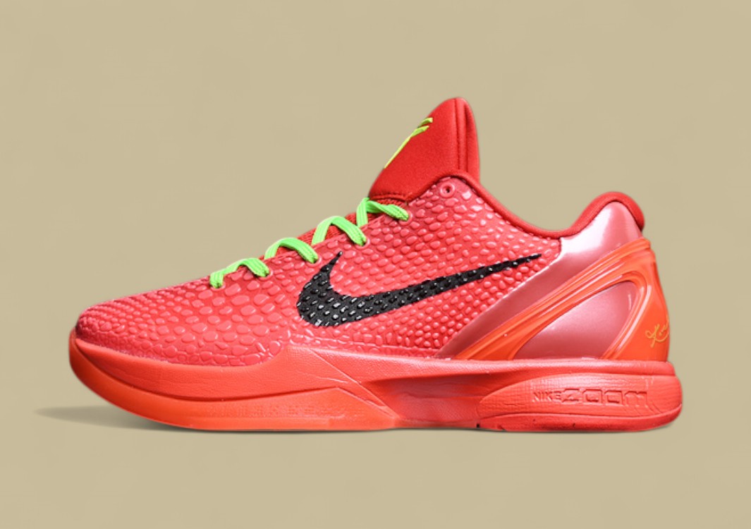 Nike Zoom Kobe "Bright Crimson Electric Green" Vibrant Low-Top Performance Basketball Shoe