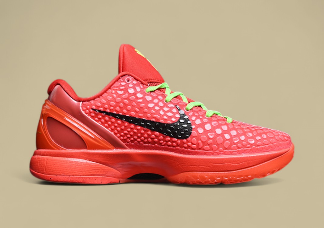 Nike Zoom Kobe "Bright Crimson Electric Green" Vibrant Low-Top Performance Basketball Shoe