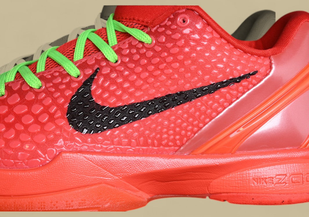 Nike Zoom Kobe "Bright Crimson Electric Green" Vibrant Low-Top Performance Basketball Shoe
