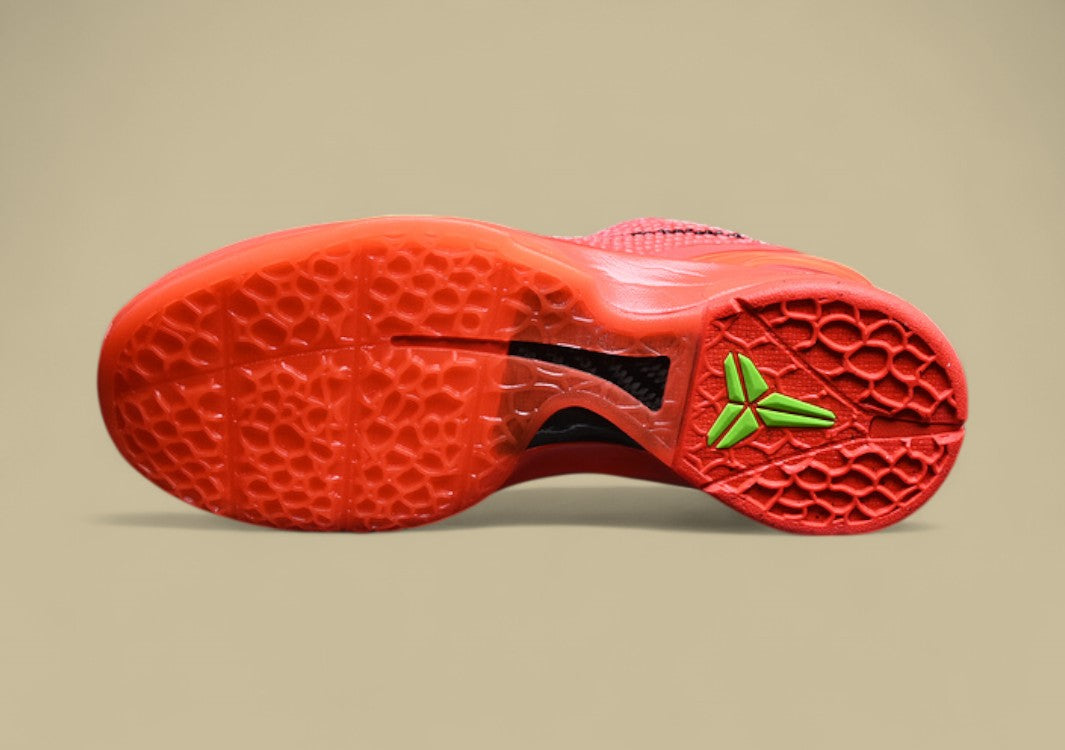 Nike Zoom Kobe "Bright Crimson Electric Green" Vibrant Low-Top Performance Basketball Shoe
