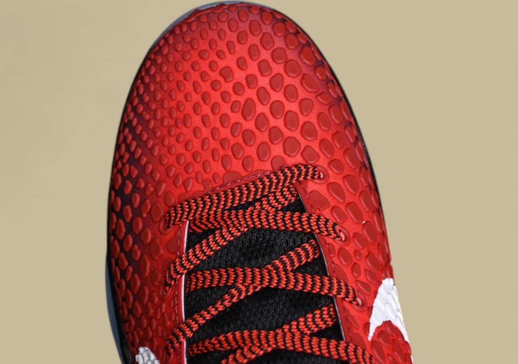 Nike Zoom Kobe "Challenge Red White Black" Iconic Low-Top Basketball Shoe with Bold Contrast