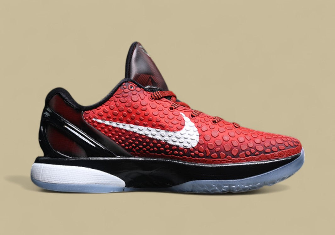 Nike Zoom Kobe "Challenge Red White Black" Iconic Low-Top Basketball Shoe with Bold Contrast