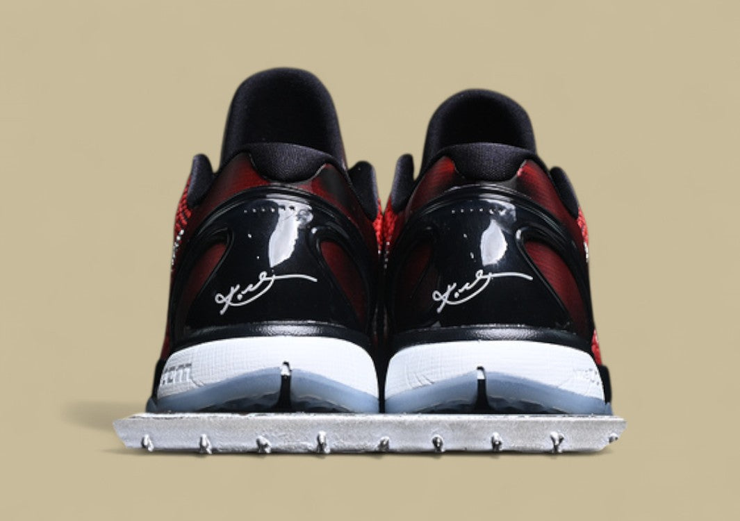 Nike Zoom Kobe "Challenge Red White Black" Iconic Low-Top Basketball Shoe with Bold Contrast