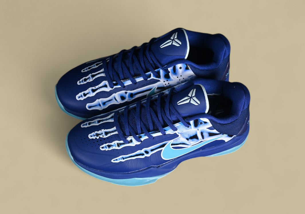 Nike Zoom Kobe "Deep Royal Blue Baltic Blue Glacier Blue" Sleek X-Ray Inspired Low-Top Basketball Sneaker
