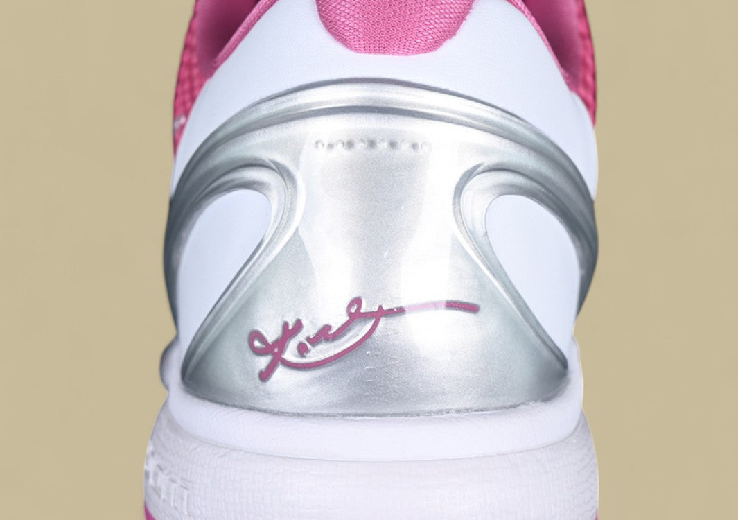Nike Zoom Kobe "Think Pink" Pink White with Metallic Silver Heel Accent