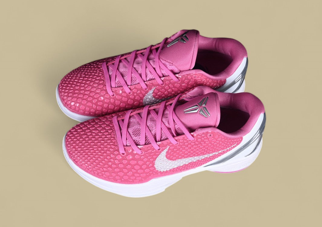 Nike Zoom Kobe "Think Pink" Pink White with Metallic Silver Heel Accent