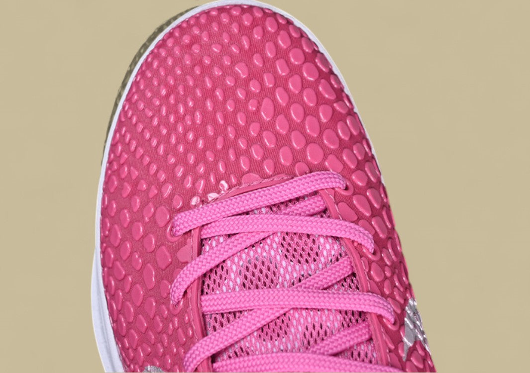 Nike Zoom Kobe "Think Pink" Pink White with Metallic Silver Heel Accent