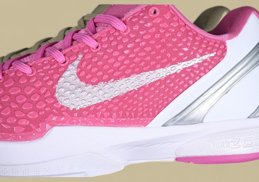 Nike Zoom Kobe "Think Pink" Pink White with Metallic Silver Heel Accent