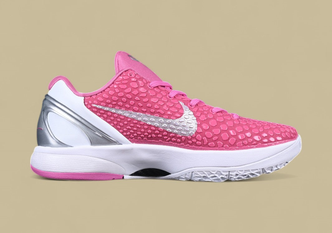 Nike Zoom Kobe "Think Pink" Pink White with Metallic Silver Heel Accent