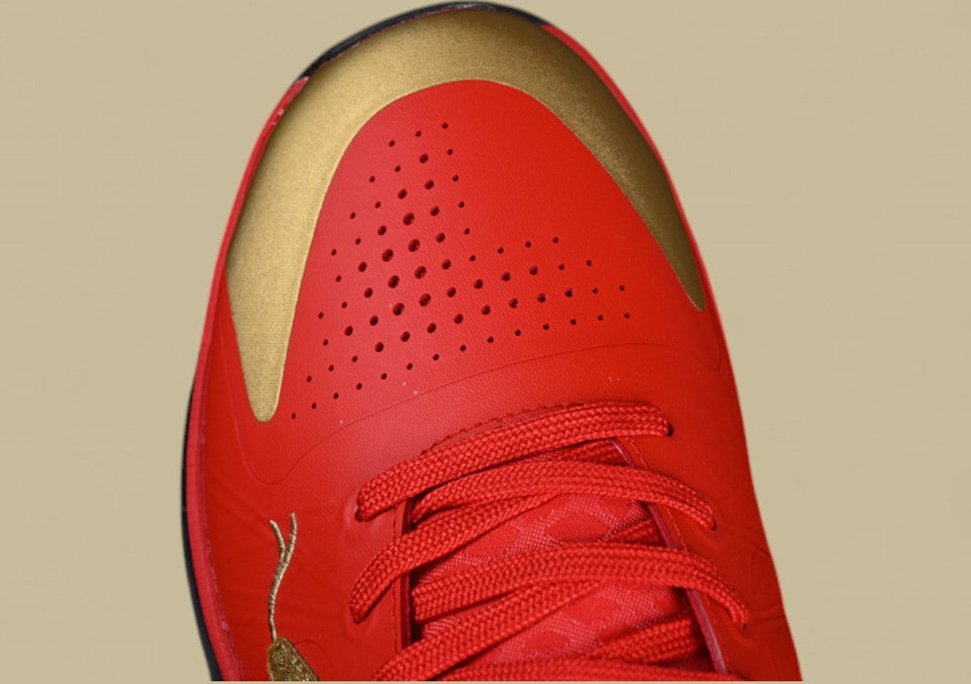 Nike Zoom Kobe "University Red" Black & Gold Details on Red Performance Shoe