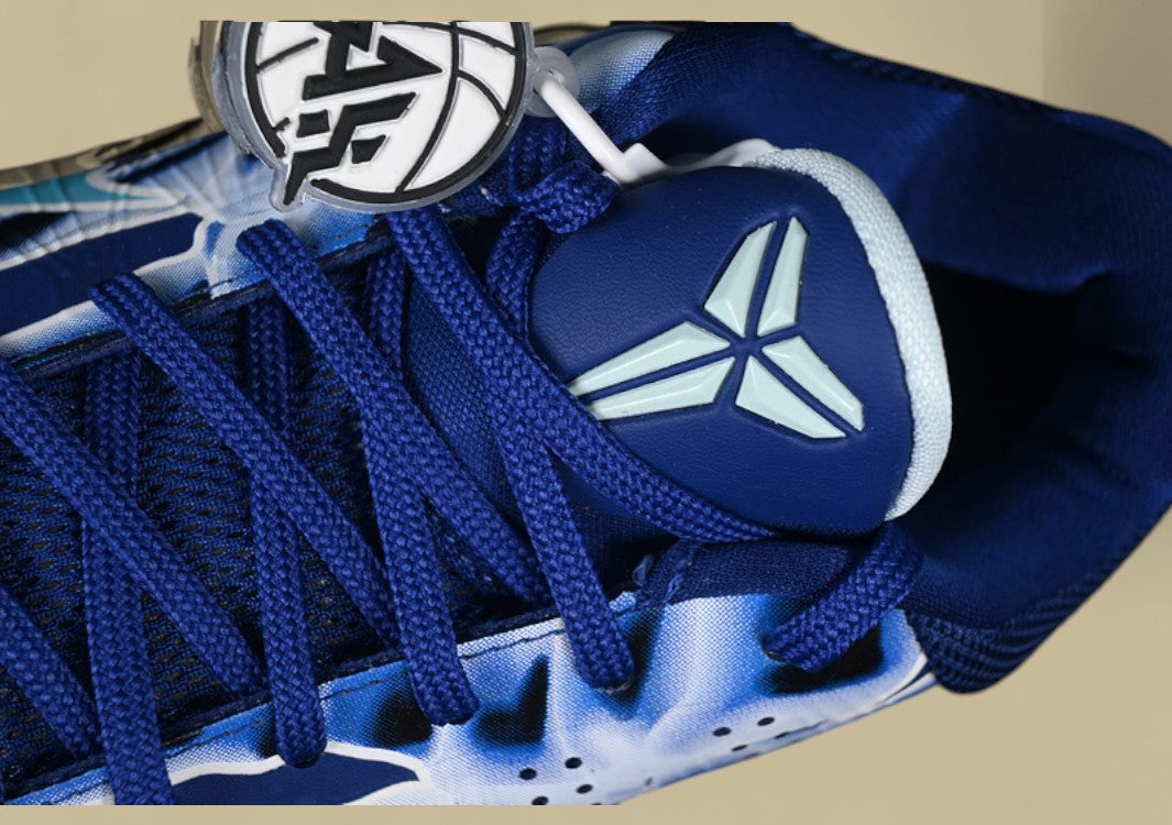 Nike Zoom Kobe “X-Ray” Deep Royal Blue Baltic Blue Glacier Blue Bold Anatomical-Themed Low-Top Basketball Shoe