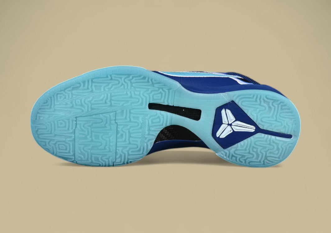 Nike Zoom Kobe “X-Ray” Deep Royal Blue Baltic Blue Glacier Blue Bold Anatomical-Themed Low-Top Basketball Shoe