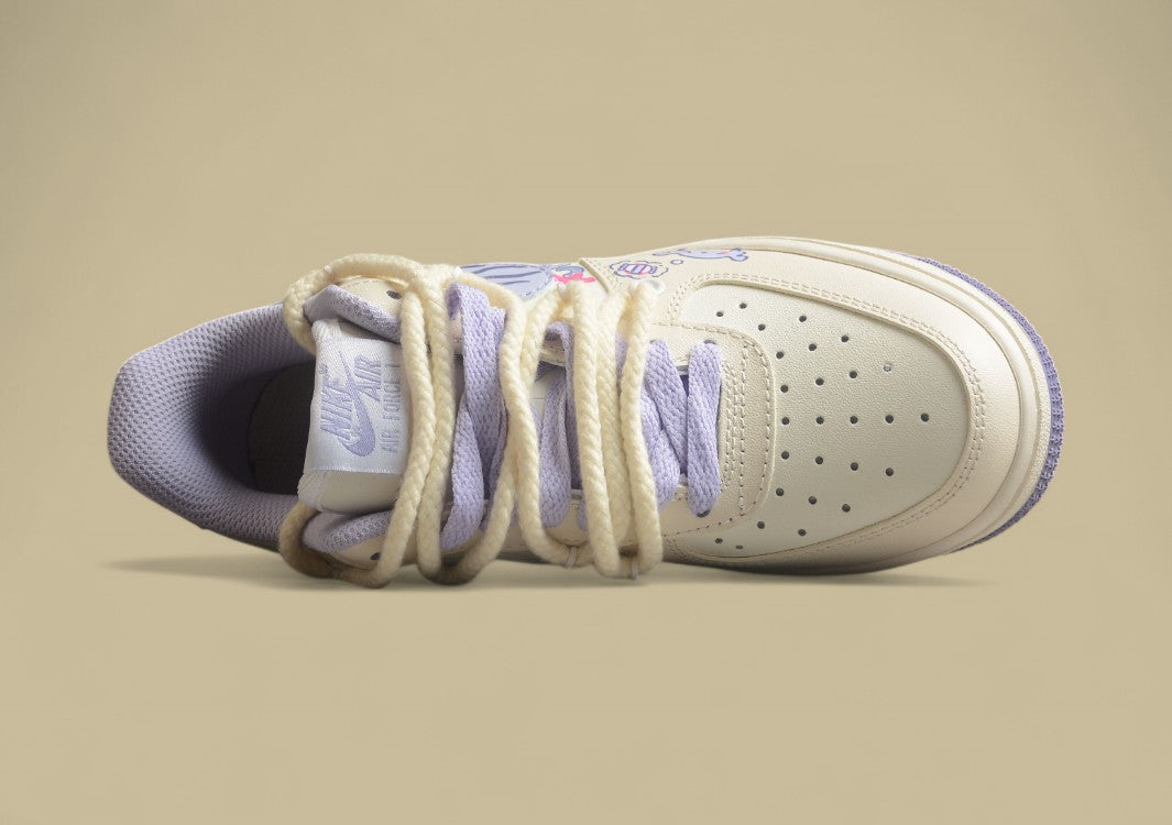 Nk Air Force 1 Low "Kuromi" Low-top Casual Sports Lace-up Casual Sneakers
