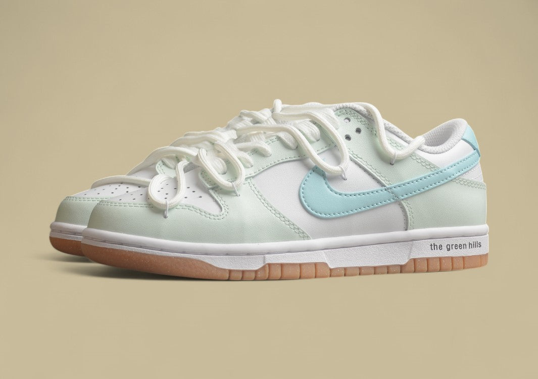 Nk Dunk Low Bubble Sea Salt Fresh White Blue Simple SB Low Top Casual Shoes