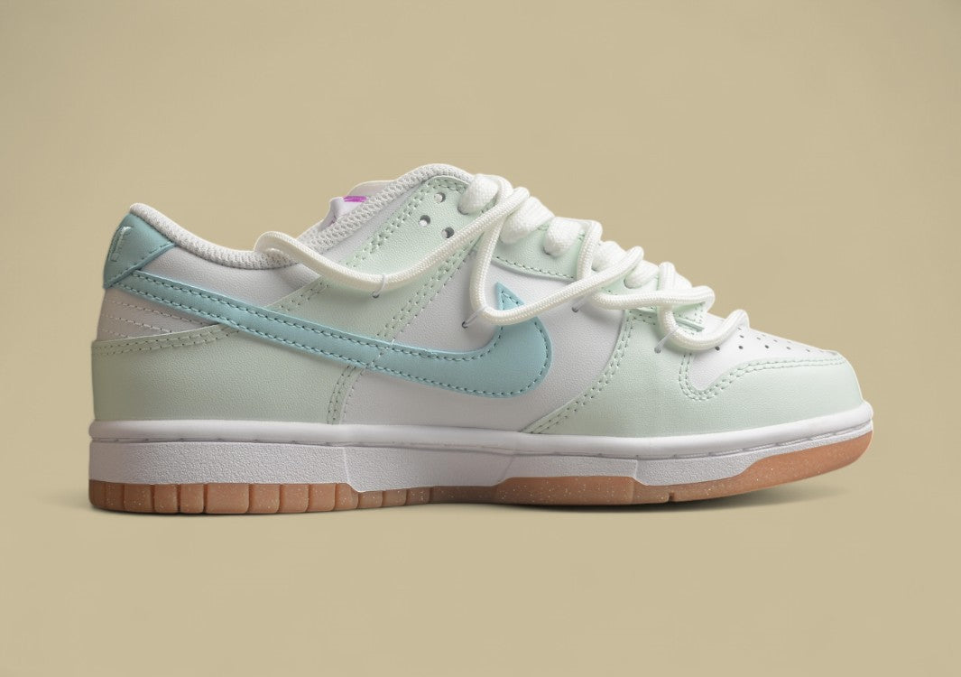 Nk Dunk Low Bubble Sea Salt Fresh White Blue Simple SB Low Top Casual Shoes