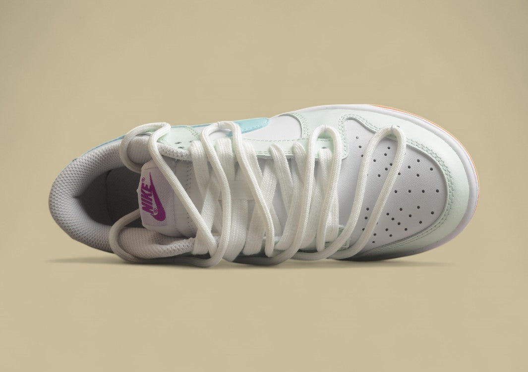 Nk Dunk Low Bubble Sea Salt Fresh White Blue Simple SB Low Top Casual Shoes