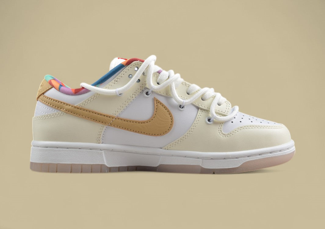 Nk Dunk Low Cake Bear Jiuqi White Yellow Low-top Casual Shoes