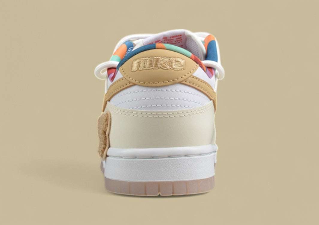 Nk Dunk Low Cake Bear Jiuqi White Yellow Low-top Casual Shoes