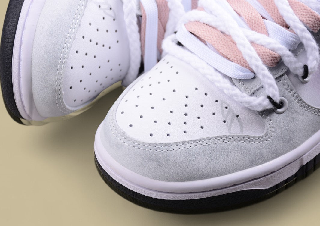 Nk Dunk Low Custom Da Vinci Star Li Flash Wing Simple Black and White Gray Sb Strap Low Top Casual Shoes