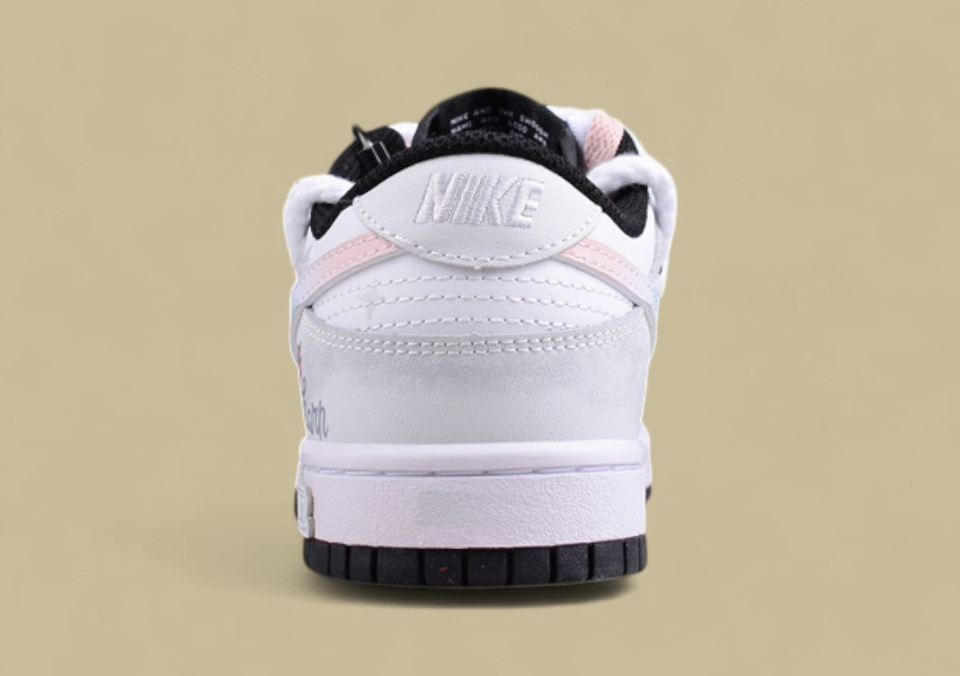 Nk Dunk Low Custom Da Vinci Star Li Flash Wing Simple Black and White Gray Sb Strap Low Top Casual Shoes