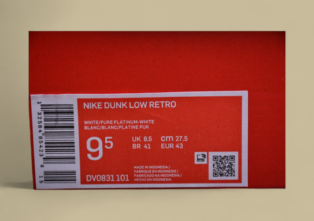 Nk Dunk Low Dragon Year Limited CNY White Dragon Yin Literary Style SB Strap Low Top Casual Sneakers