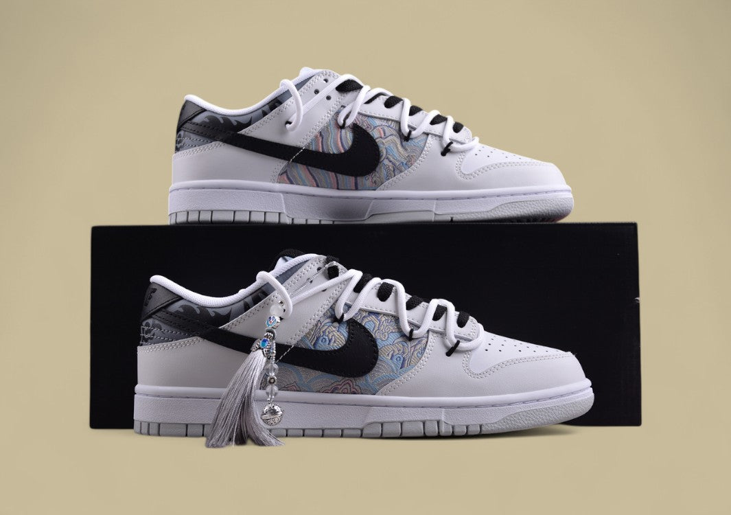 Nk Dunk Low Dragon Year Limited CNY White Dragon Yin Literary Style SB Strap Low Top Casual Sneakers