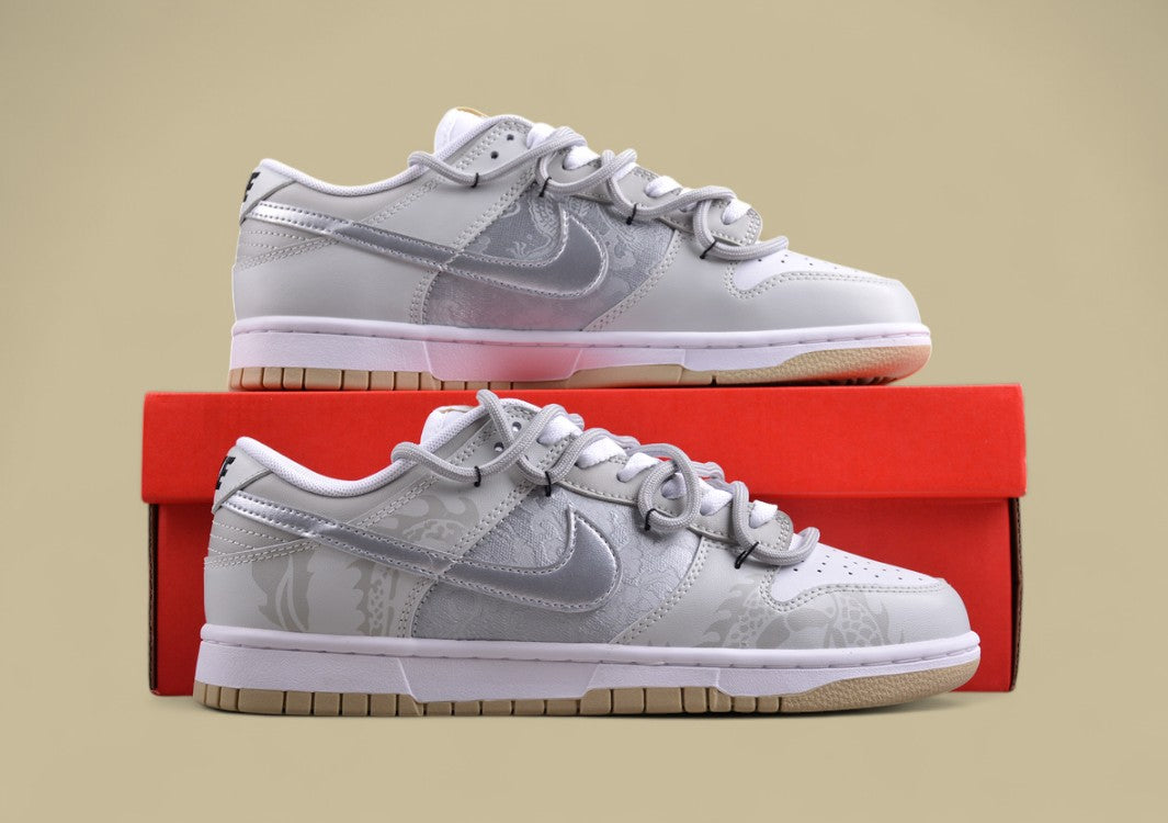 Nk Dunk Low Dragon Year Limited Edition Yinlong Silk Patch SB Strap Low Top Casual Sneakers