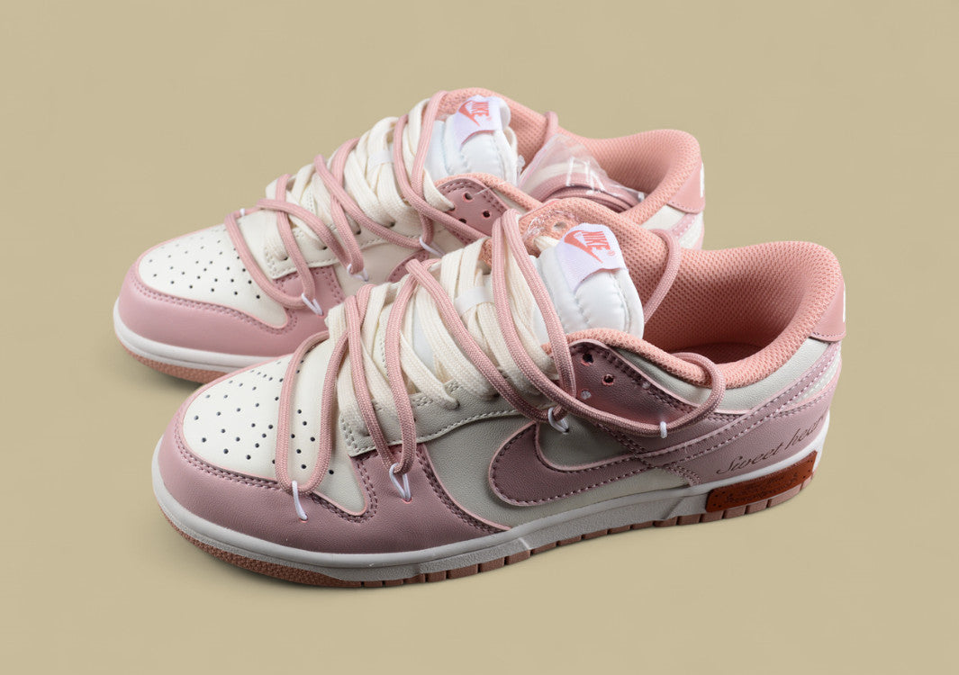 Nk Dunk Low ESS Custom Edition Rose Pink Retro Sweetheart Low Top Casual Shoes