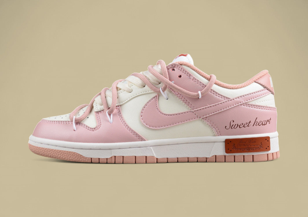 Nk Dunk Low ESS Custom Edition Rose Pink Retro Sweetheart Low Top Casual Shoes