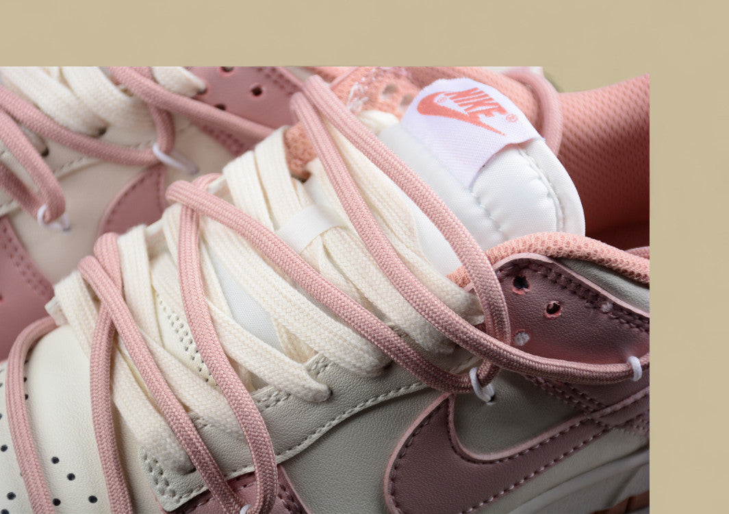 Nk Dunk Low ESS Custom Edition Rose Pink Retro Sweetheart Low Top Casual Shoes
