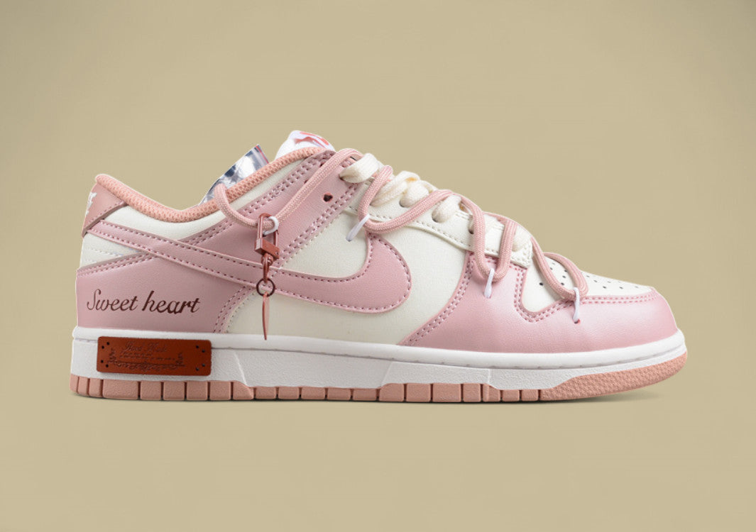 Nk Dunk Low ESS Custom Edition Rose Pink Retro Sweetheart Low Top Casual Shoes