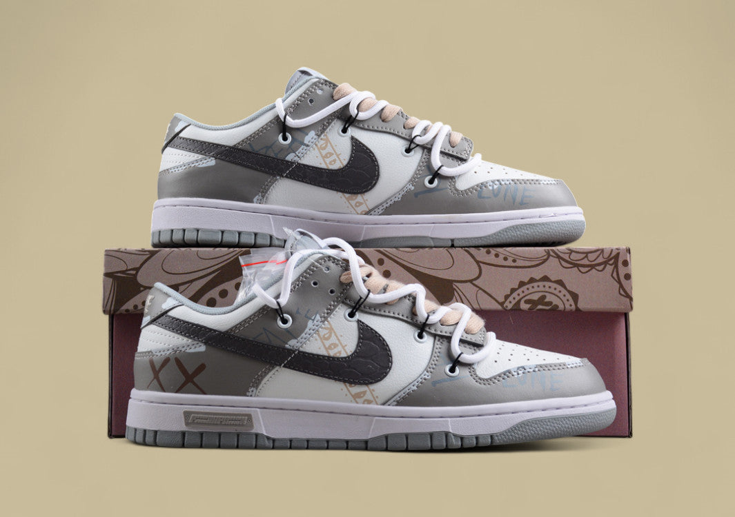 Nk Dunk Low ESS Customized Panda Prank Hip-Hop Theme Low-top Casual Shoes