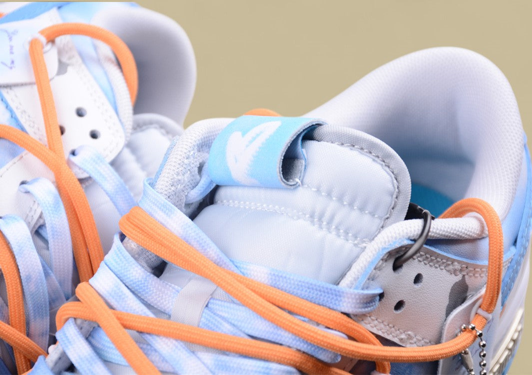 Nk Dunk Low FZBB Summer Qingyun North Carolina Blue Clear Sky Love Wax Envelope Lover Gift Box SB Strap Low Top Casual Shoe