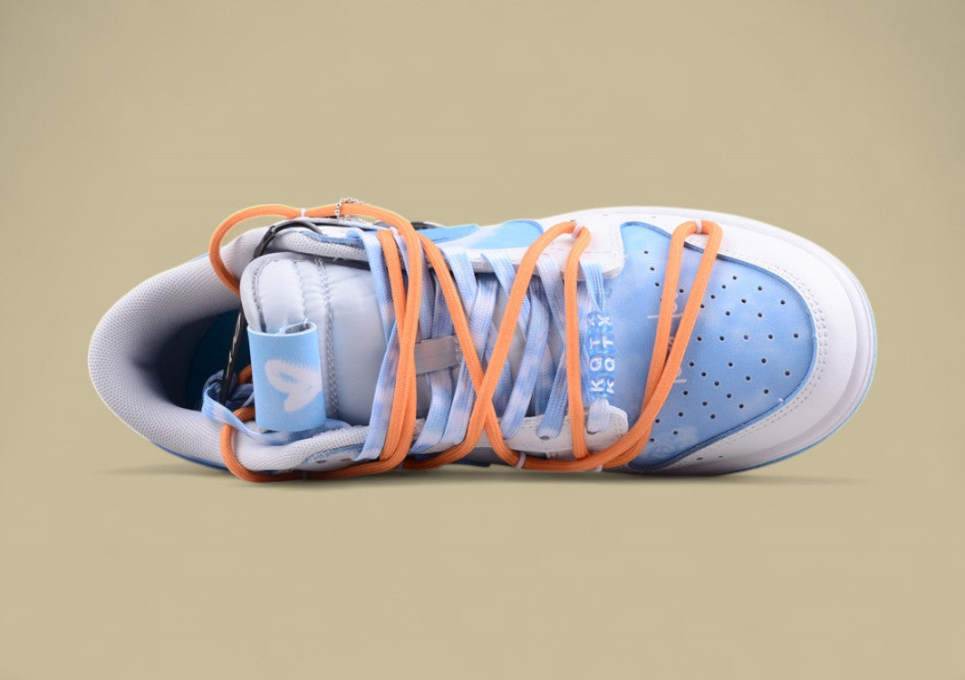 Nk Dunk Low FZBB Summer Qingyun North Carolina Blue Clear Sky Love Wax Envelope Lover Gift Box SB Strap Low Top Casual Shoe