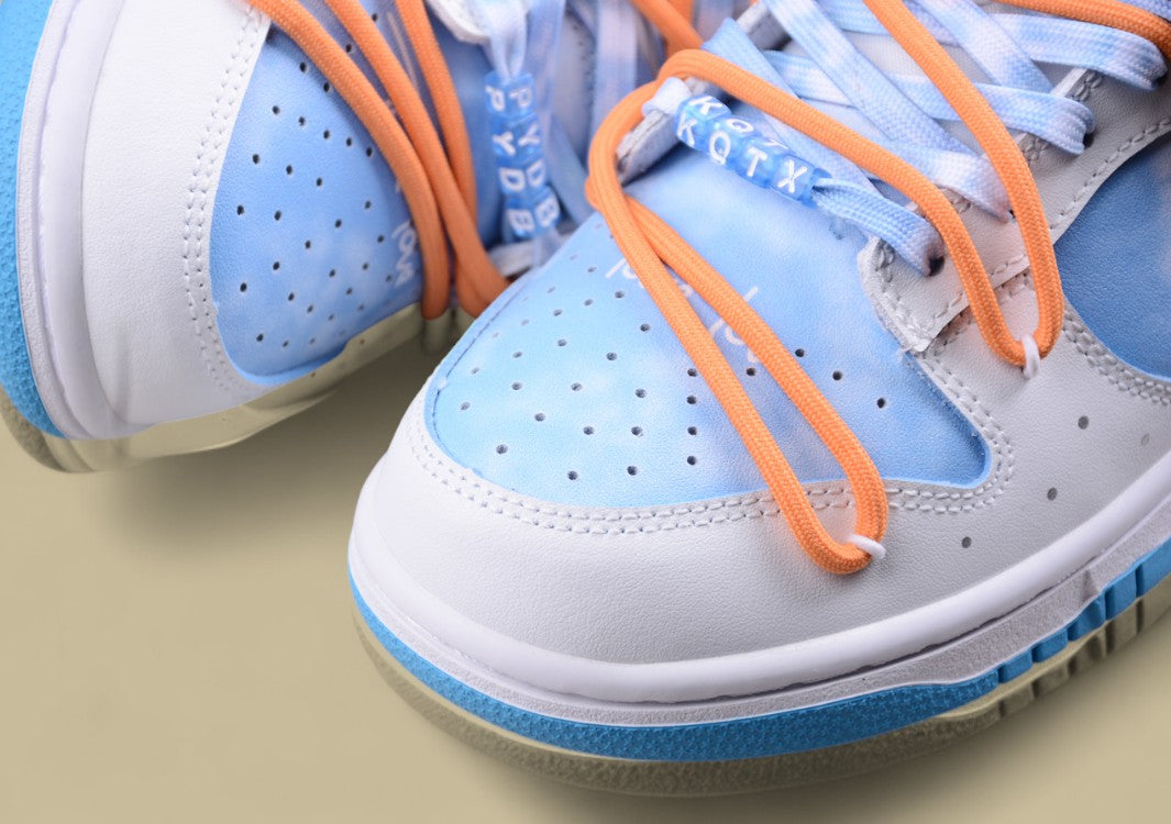 Nk Dunk Low FZBB Summer Qingyun North Carolina Blue Clear Sky Love Wax Envelope Lover Gift Box SB Strap Low Top Casual Shoe