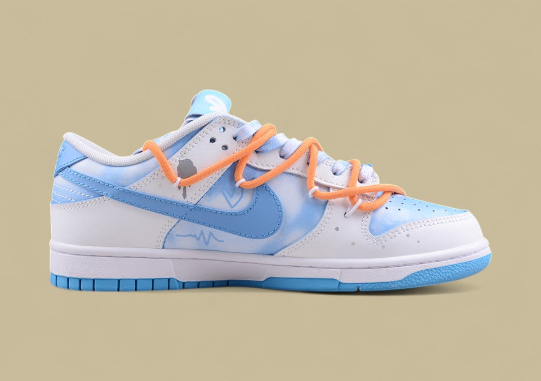 Nk Dunk Low FZBB Summer Qingyun North Carolina Blue Clear Sky Love Wax Envelope Lover Gift Box SB Strap Low Top Casual Shoe