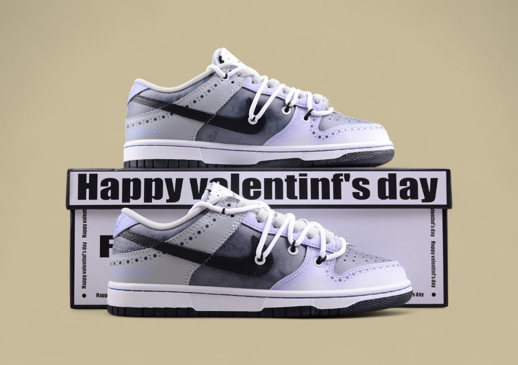 Nk Dunk Low Fzbb Daisy Valentine's Day Gift Box Y2K Ink Tie-Dye Single Noble SB Strap Low Top Casual Shoes