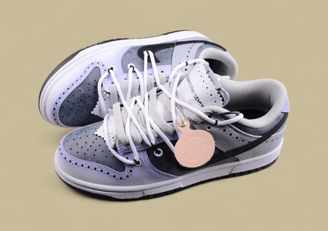 Nk Dunk Low Fzbb Daisy Valentine's Day Gift Box Y2K Ink Tie-Dye Single Noble SB Strap Low Top Casual Shoes