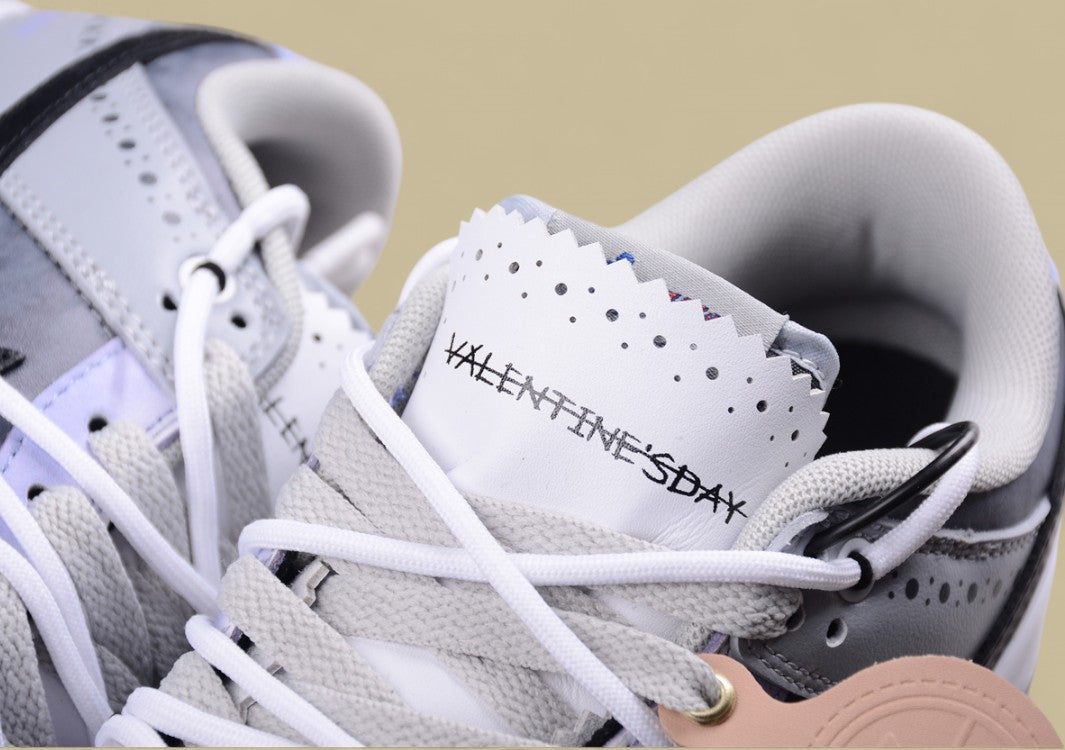 Nk Dunk Low Fzbb Daisy Valentine's Day Gift Box Y2K Ink Tie-Dye Single Noble SB Strap Low Top Casual Shoes