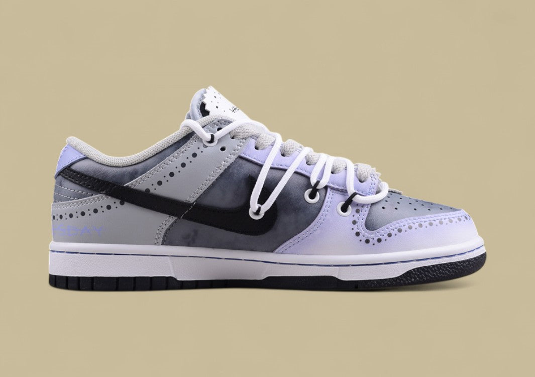 Nk Dunk Low Fzbb Daisy Valentine's Day Gift Box Y2K Ink Tie-Dye Single Noble SB Strap Low Top Casual Shoes